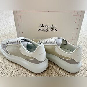 Alexander McQueen Cream and Gray Sneakers